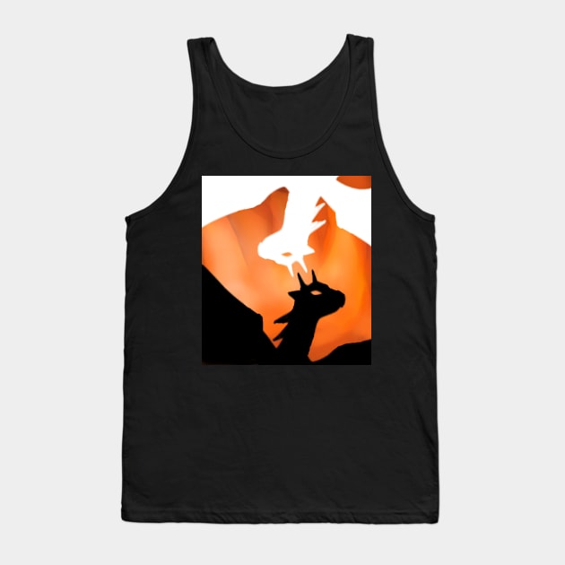 Yin and Yang dragons Tank Top by GalaxieLotus